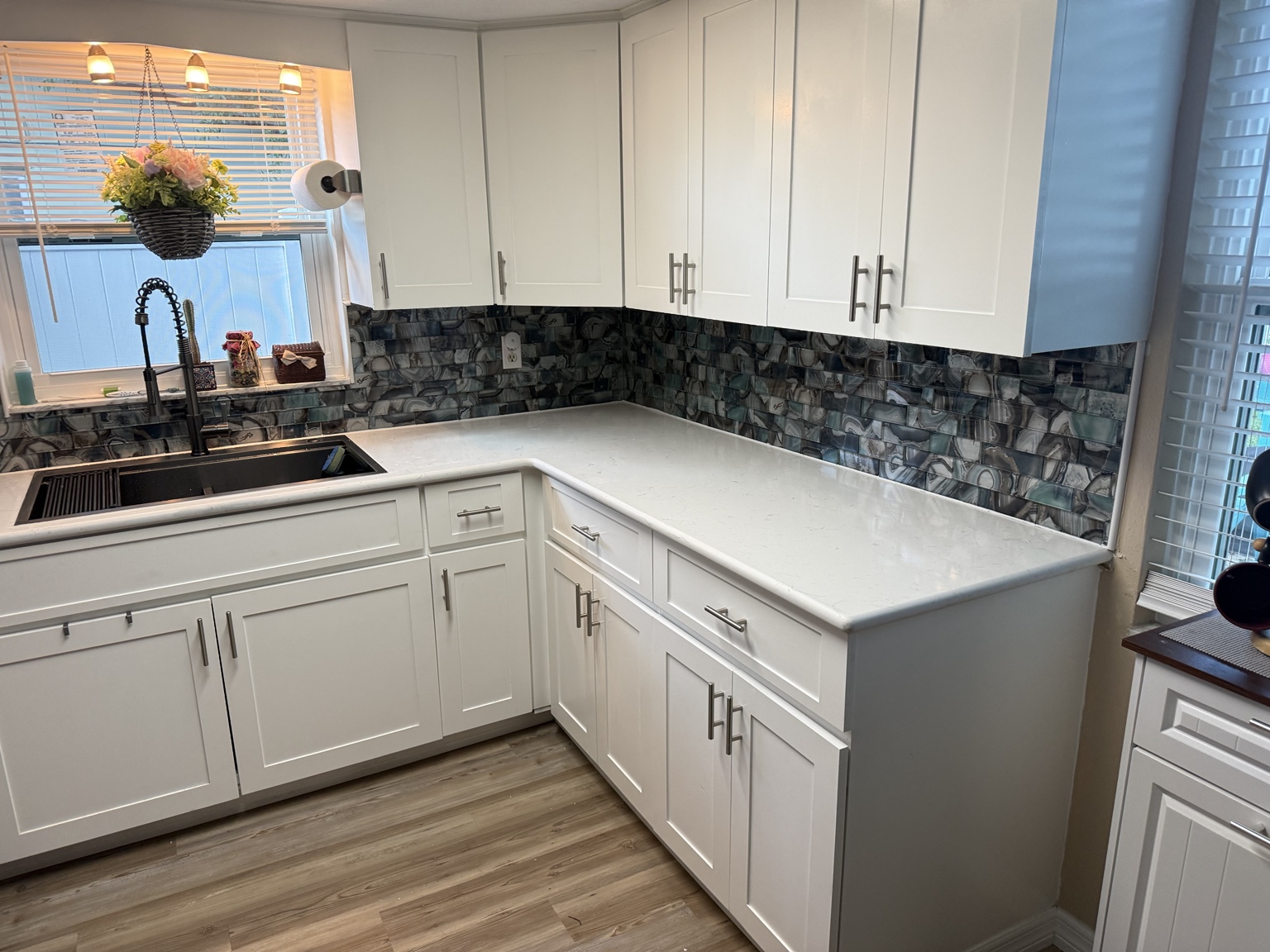 Finished Port Richey backsplash tile